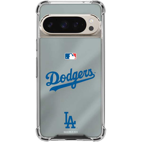 MLB Los Angeles Dodgers Road Jersey Pixel 9 Pro XL Clear Case